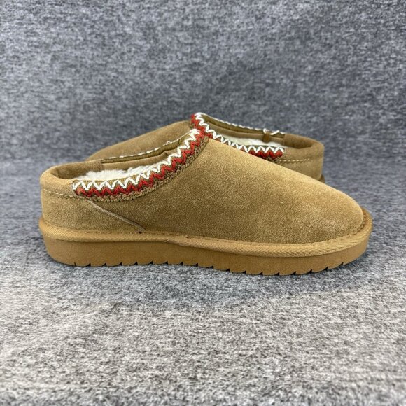 ✅Cushionaire Women’s Sz 7M Keto Slip On Suede Mule Slipper Faux Fur Lining NEW! - Picture 9 of 10